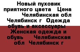 Новый пуховик приятного цвета › Цена ­ 3 000 - Челябинская обл., Челябинск г. Одежда, обувь и аксессуары » Женская одежда и обувь   . Челябинская обл.,Челябинск г.